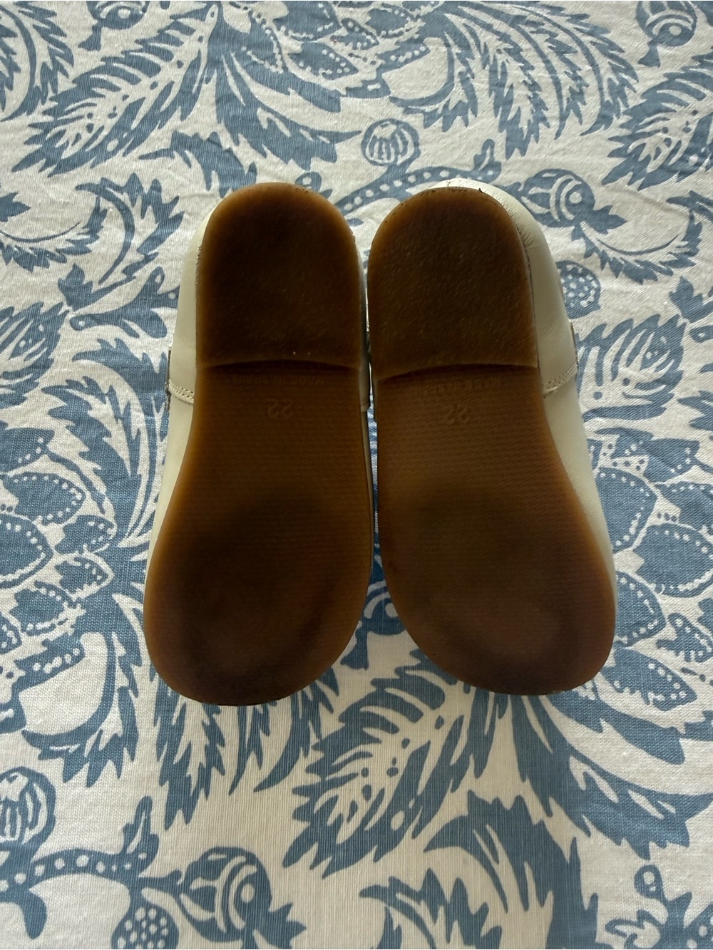 PEPA LONDON T-Bar Ivory Leather Baby Walker Shoes - Picture 8 of 9
